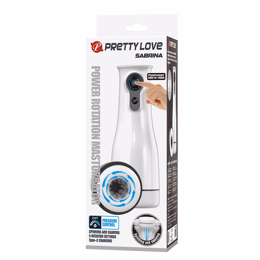PRETTY LOVE - SABRINA MASTURBADOR MASCULINO CON ROTACIÓN Y BALANCEO - Imagen 10
