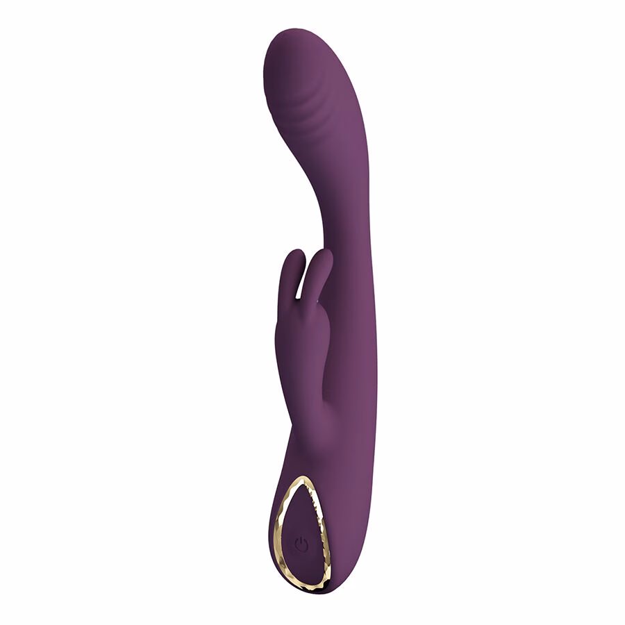 PRETTY LOVE - EMMA VIBRADOR CON ESTIMULADOR RABBIT MORADO - Imagen 3