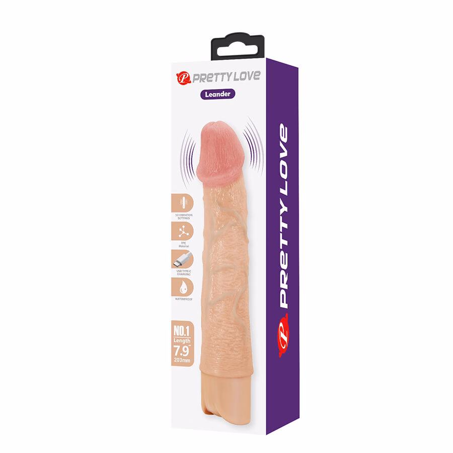 PRETTY LOVE - LEANDER VIBRADOR REALÍSTICO FLEXIBLE - Imagen 10