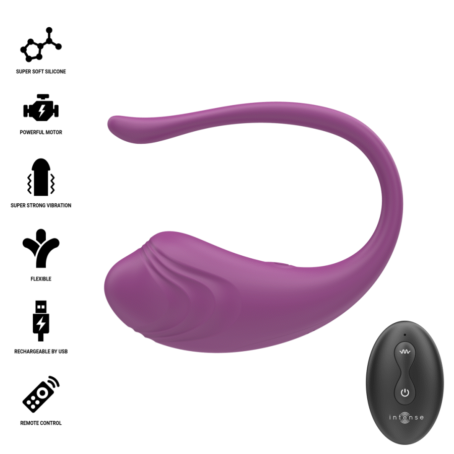 INTENSE - OLIVIA HUEVO VIBRADOR MORADO CONTROL REMOTO - Imagen 2