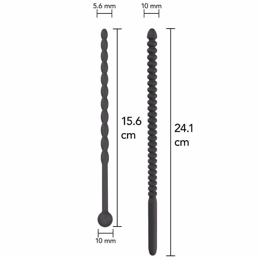 HIDDEN DESIRE - EXTREME ADVANCED DILATADORES DE URETRA CON ESTRÍAS 2 UDS - Imagen 4