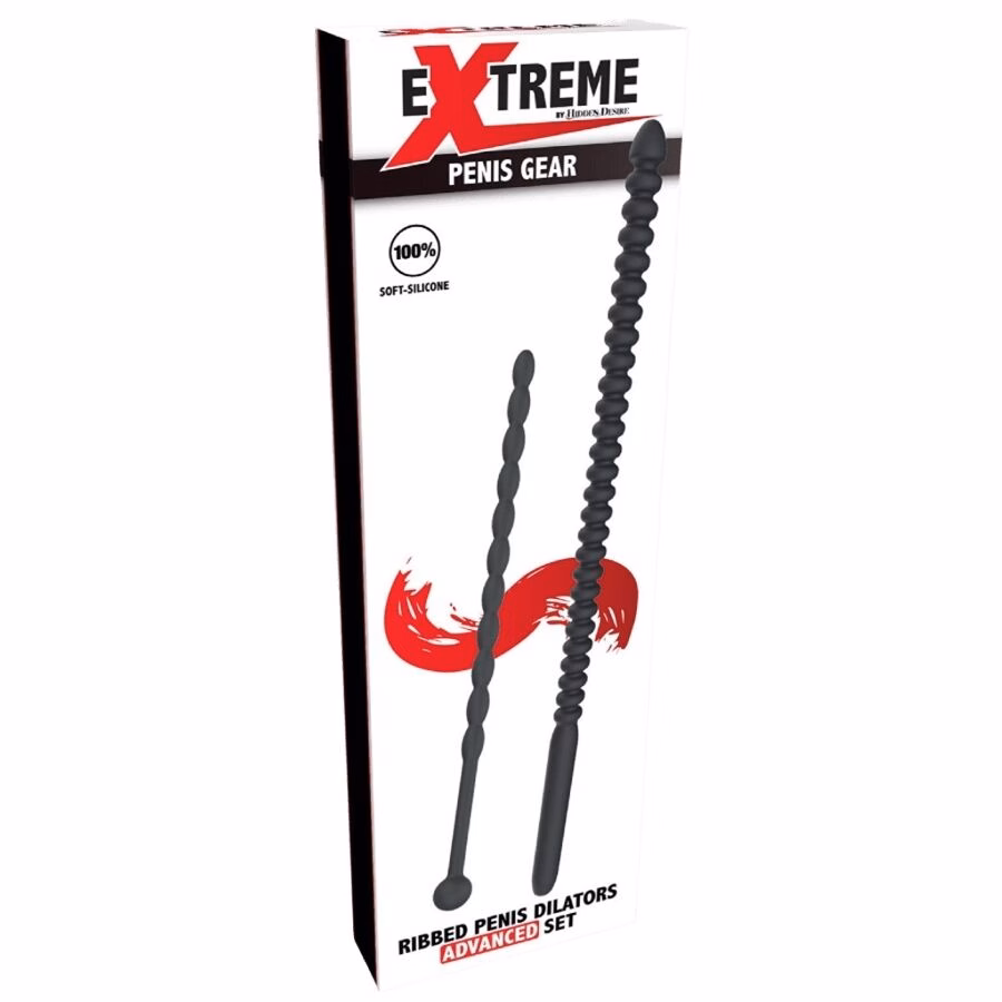 HIDDEN DESIRE - EXTREME ADVANCED DILATADORES DE URETRA CON ESTRÍAS 2 UDS - Imagen 5
