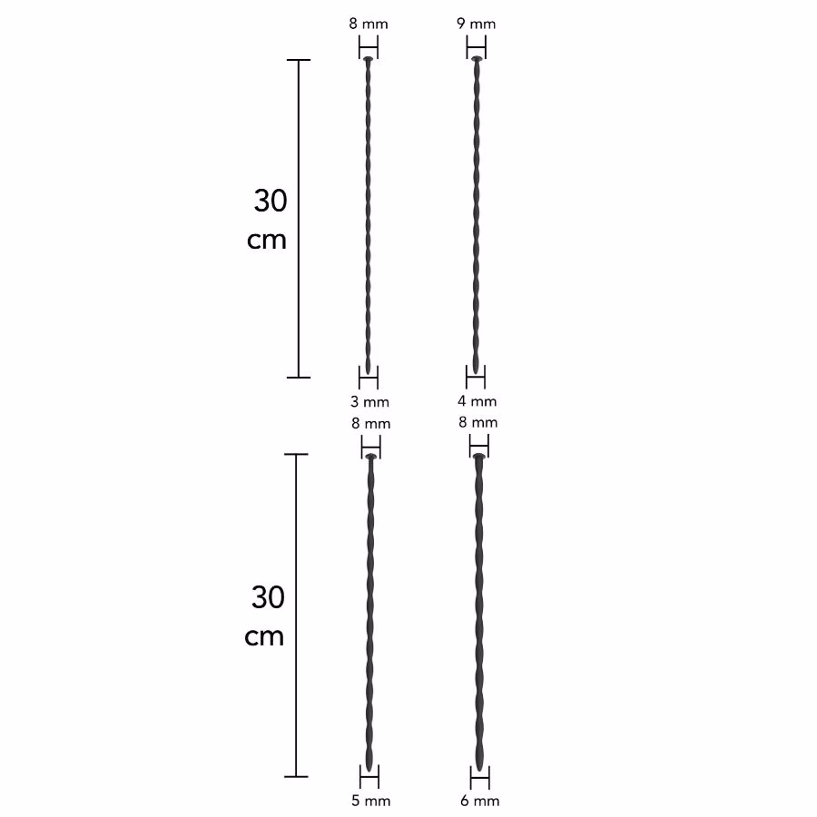 HIDDEN DESIRE - EXTREME STARTER SET DE DILATADORES DE URETRA 4 UDS - Imagen 2