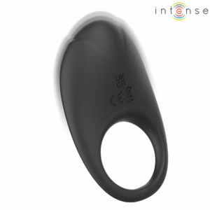 INTENSE - MERLOTTE ANILLO VIBRADOR CON ESTIMULACIÓN DE CLÍTORIS NEGRO