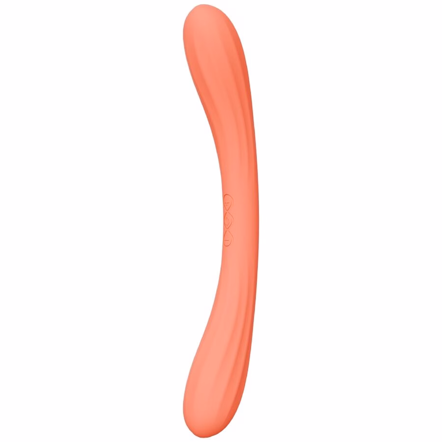 LELO - BOOMERANG VIBRADOR DE DOBLE EXTREMO ROJO CORAL - Imagen 2