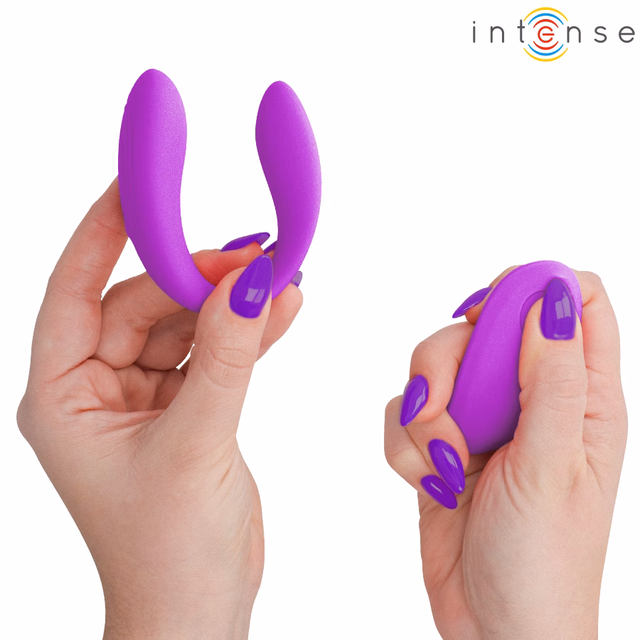 INTENSE - NORA ESTIMULADOR DE PINZA CON VIBRACIÓN MORADO - Imagen 2