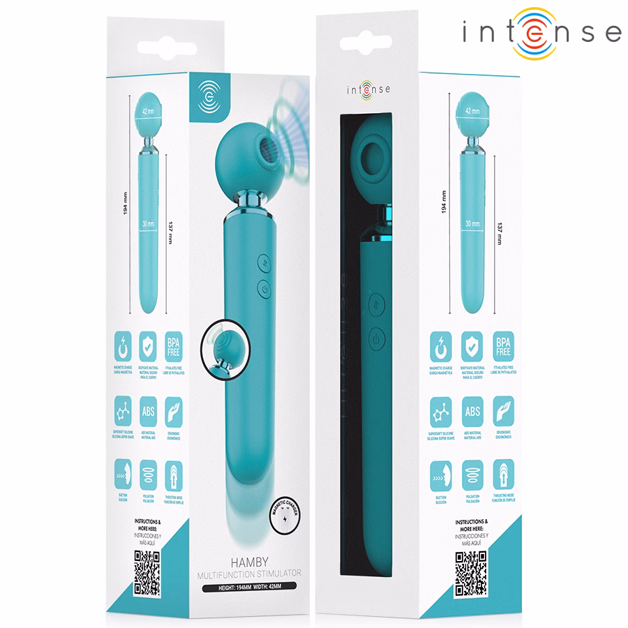 INTENSE - HAMBY ESTIMULADOR MULTIFUNCIÓN CON SUCCIÓN Y VIBRACIÓN - Imagen 9