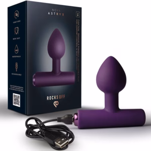ROCKS-OFF - NOVA ASTRYX PREMIUM PLUG ANAL RECARGABLE 16 FUNCIONES VIOLETA