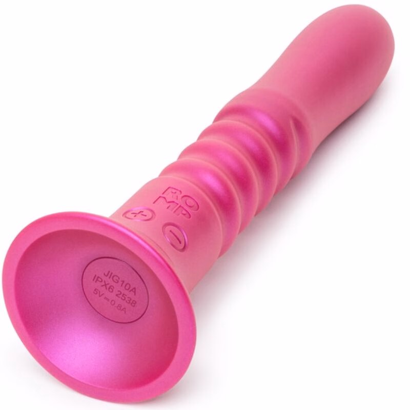 ROMP - JIGGLE VIBRADOR UP AND DOWN CON VENTOSA ROSA - Imagen 2