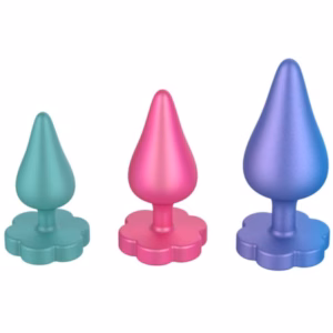 ROMP - LUSTER KIT DE ENTRENAMIENTO ANAL S/M/L CON BASE EN FORMA DE FLOR