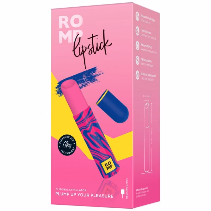 ROMP - LIPSTICK ESTIMULADOR DE CLÍTORIS PINTALABIOS 7 NIVELES - Imagen 7