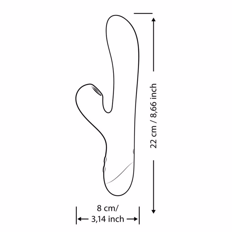 ROMP - PULSE VIBRADOR RABBIT DUAL PUNTO G AZUL ELÉCTRICO - Imagen 7