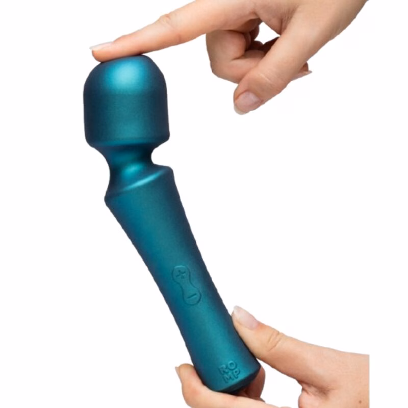 ROMP - PRESTO MINI WAND VIBRADOR CABEZAL FLEXIBLE VERDE - Imagen 4