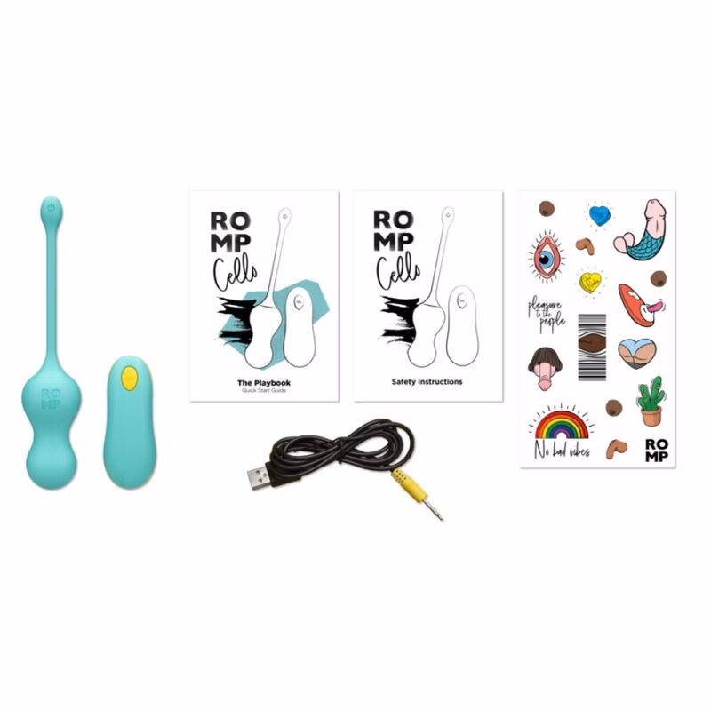 ROMP - CELLO HUEVO VIBRADOR MULTIFUNCIÓN TURQUESA CONTROL REMOTO - Imagen 10