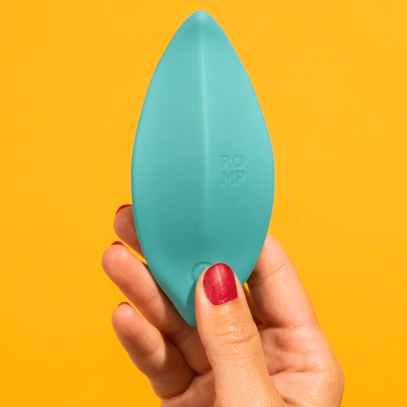 ROMP - WAVE VIBRADOR ESTIMULADOR DE CLÍTORIS FORMA ERGONÓMICA VERDE AGUA - Imagen 11