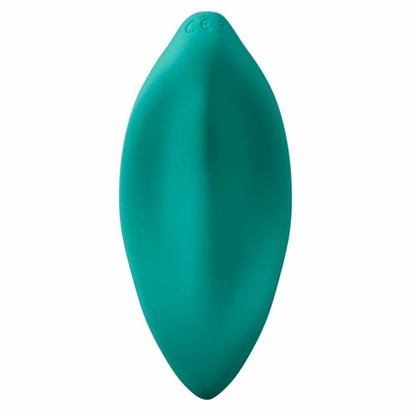 ROMP - WAVE VIBRADOR ESTIMULADOR DE CLÍTORIS FORMA ERGONÓMICA VERDE AGUA - Imagen 2
