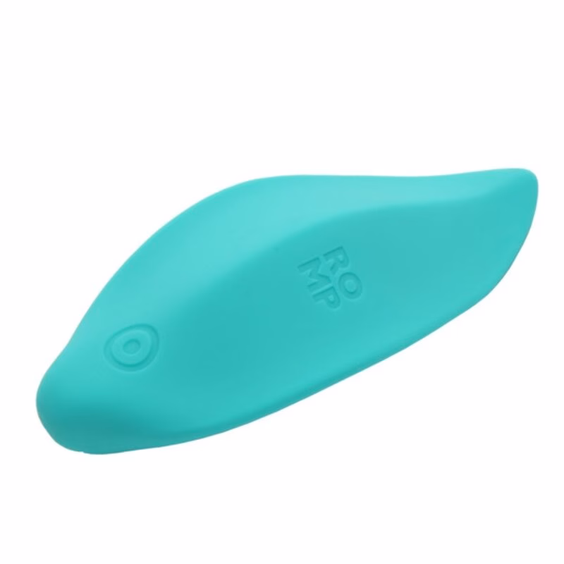 ROMP - WAVE VIBRADOR ESTIMULADOR DE CLÍTORIS FORMA ERGONÓMICA VERDE AGUA - Imagen 6