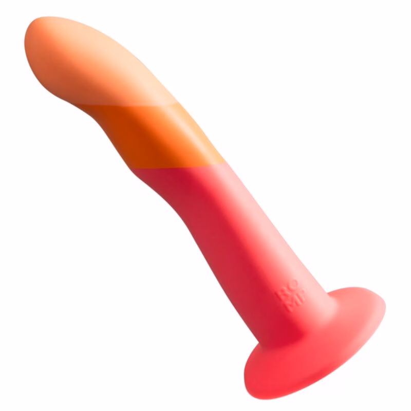 ROMP - DIZI DILDO SILICONA CON VENTOSA TRICOLOR 18 CM - Imagen 2