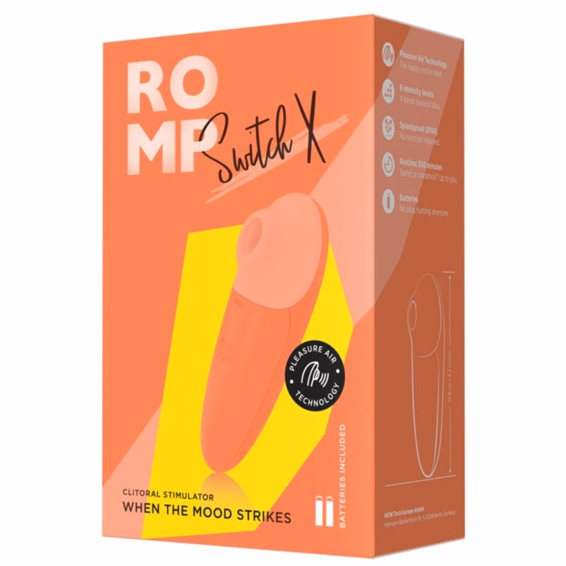 ROMP - SWITCH X ESTIMULADOR DE CLÍTORIS 6 NIVELES NARANJA - Imagen 4