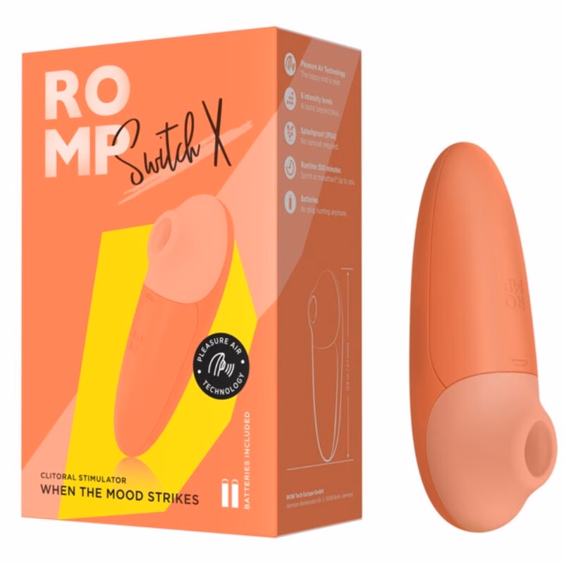ROMP - SWITCH X ESTIMULADOR DE CLÍTORIS 6 NIVELES NARANJA - Imagen 5