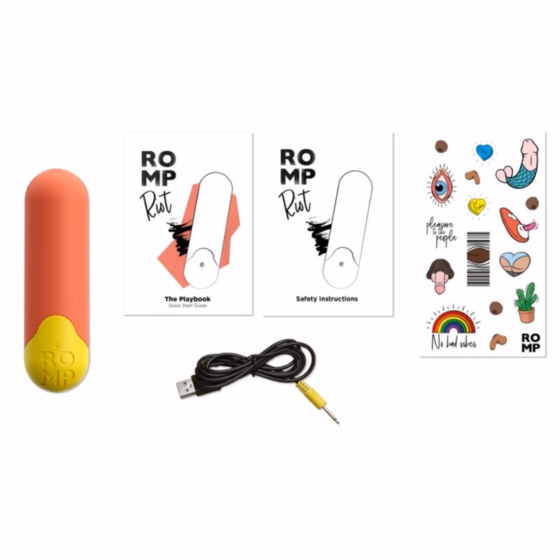 ROMP - RIOT BALA VIBRADORA MULTIFUNCIÓN NARANJA + AMARILLA - Imagen 11