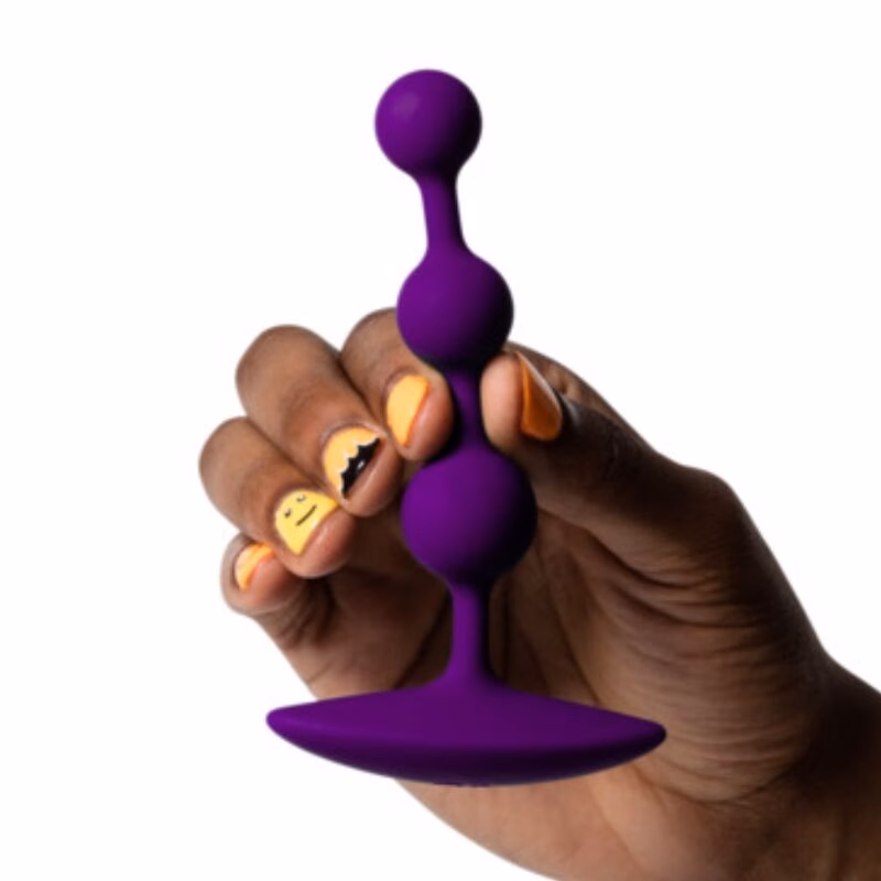 ROMP - AMP PURPLE BOLAS ANALES FLEXIBLES DE SILICONA 12,5 CM MORADO - Imagen 4
