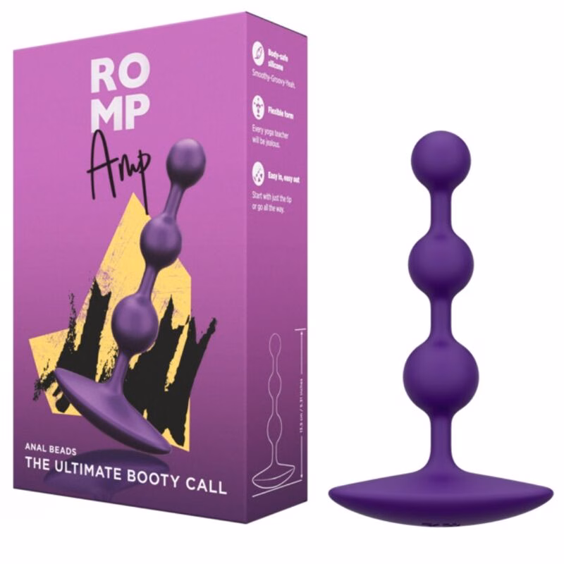 ROMP - AMP PURPLE BOLAS ANALES FLEXIBLES DE SILICONA 12,5 CM MORADO - Imagen 7