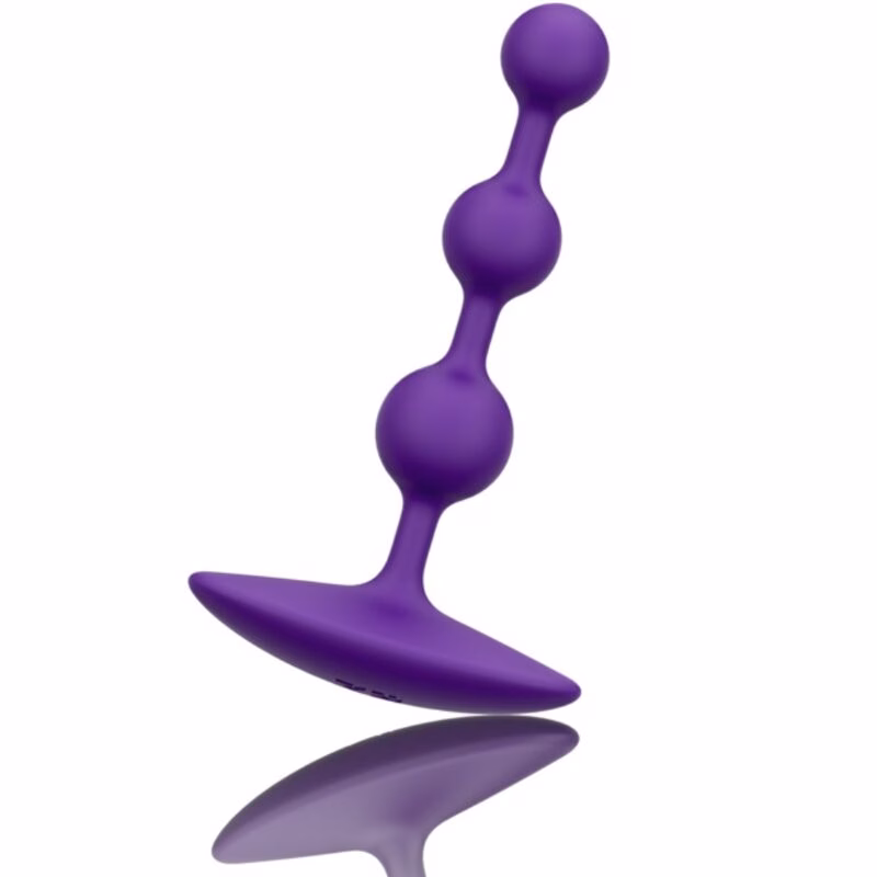 ROMP - AMP PURPLE BOLAS ANALES FLEXIBLES DE SILICONA 12,5 CM MORADO - Imagen 3
