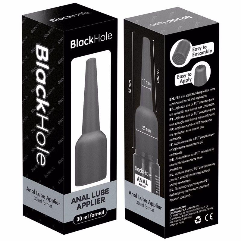 BLACK HOLE - APLICADOR DE LUBRICANTE ANAL TALLA S 30 ML - Imagen 8