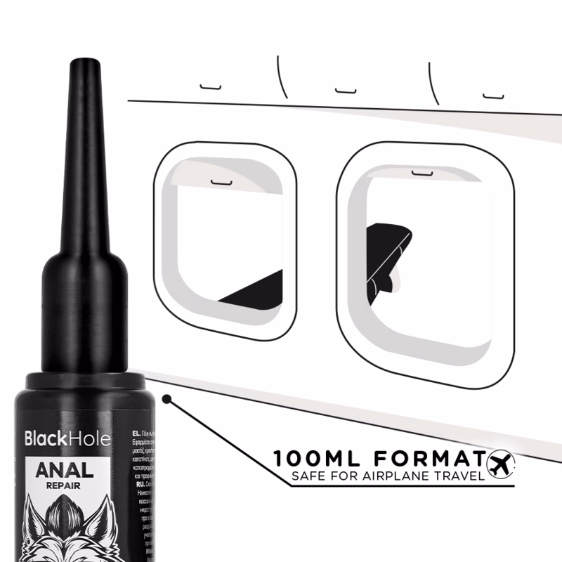 BLACK HOLE - APLICADOR DE LUBRICANTE ANAL TALLA L 100 ML - Imagen 5
