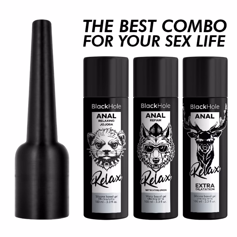 BLACK HOLE - APLICADOR DE LUBRICANTE ANAL TALLA L 100 ML - Imagen 7