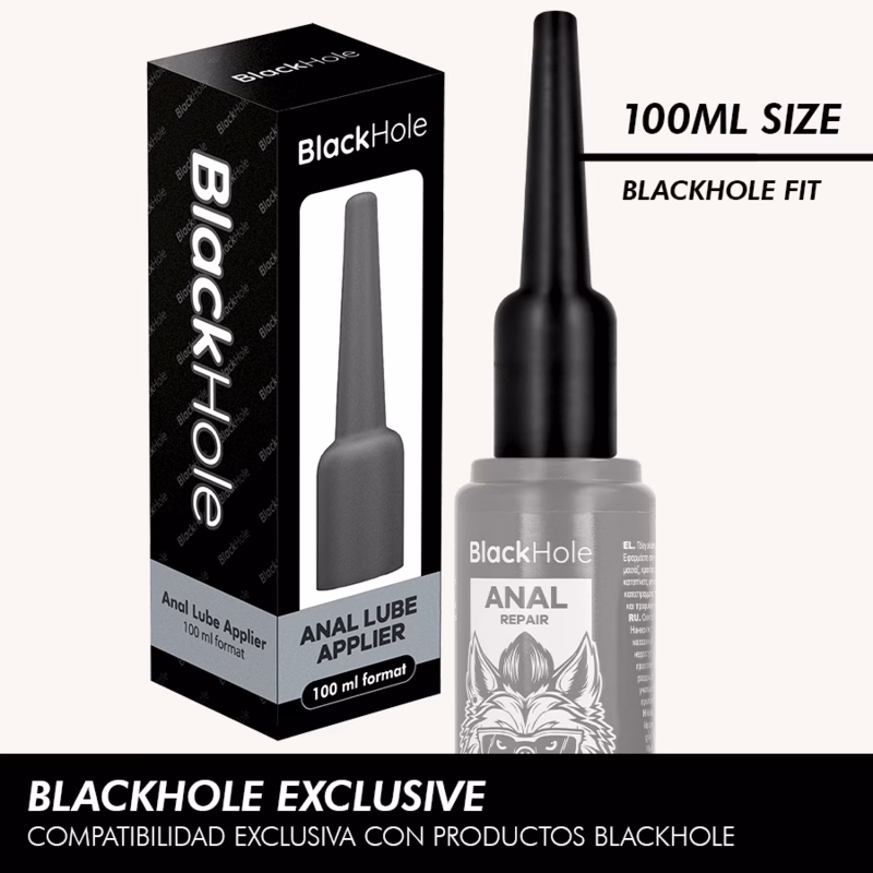 BLACK HOLE - APLICADOR DE LUBRICANTE ANAL TALLA L 100 ML