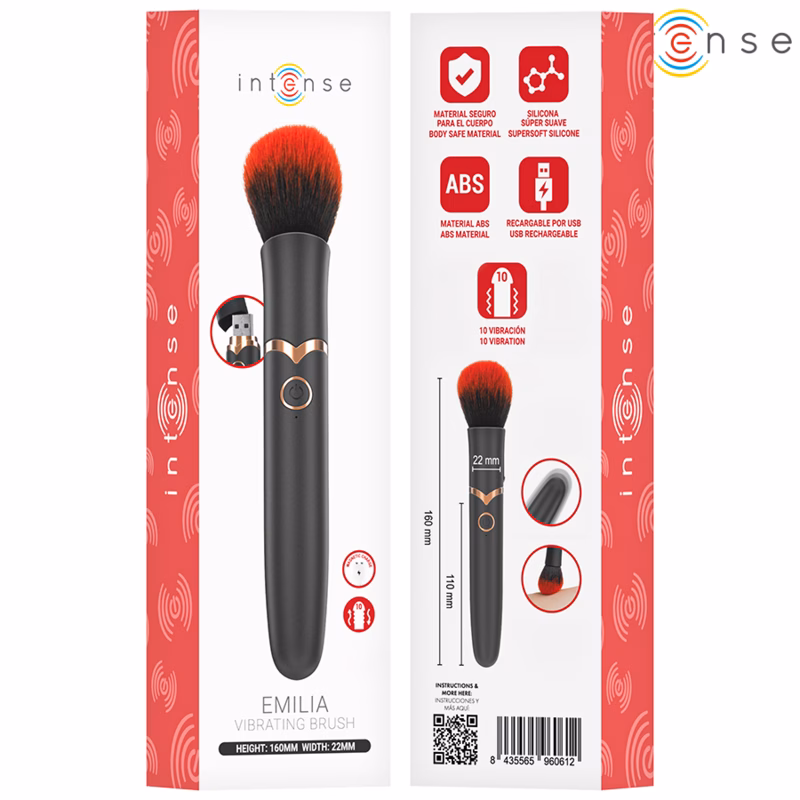 INTENSE - EMILIA VIBRADOR BROCHA 10 VIBRACIONES 16 CM - Imagen 7