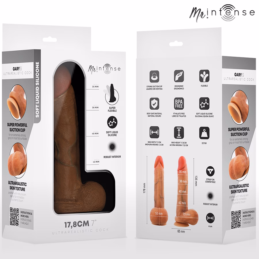 MR INTENSE - GARY S DILDO SILICONA 17.8 CM -Ø- 4.2 CM - Imagen 3