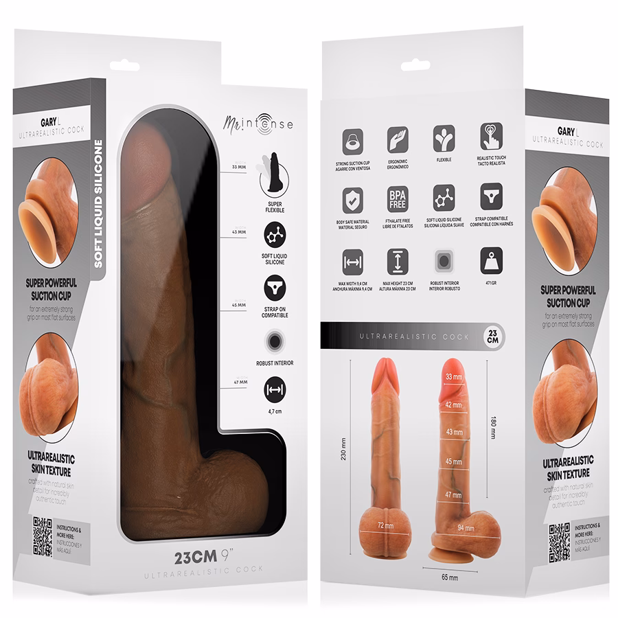 MR INTENSE - GARY L DILDO SILICONA 23 CM - Ø- 4.7 CM - Imagen 9