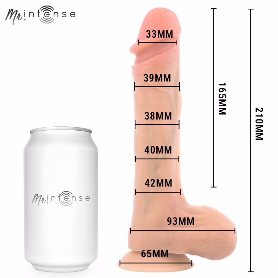 MR INTENSE - BRADLEY DILDO VIBRADOR SILICONA CON EFECTO CALOR Y CONTROL REMOTO 21 CM -Ø- 4.2 CM - Imagen 9