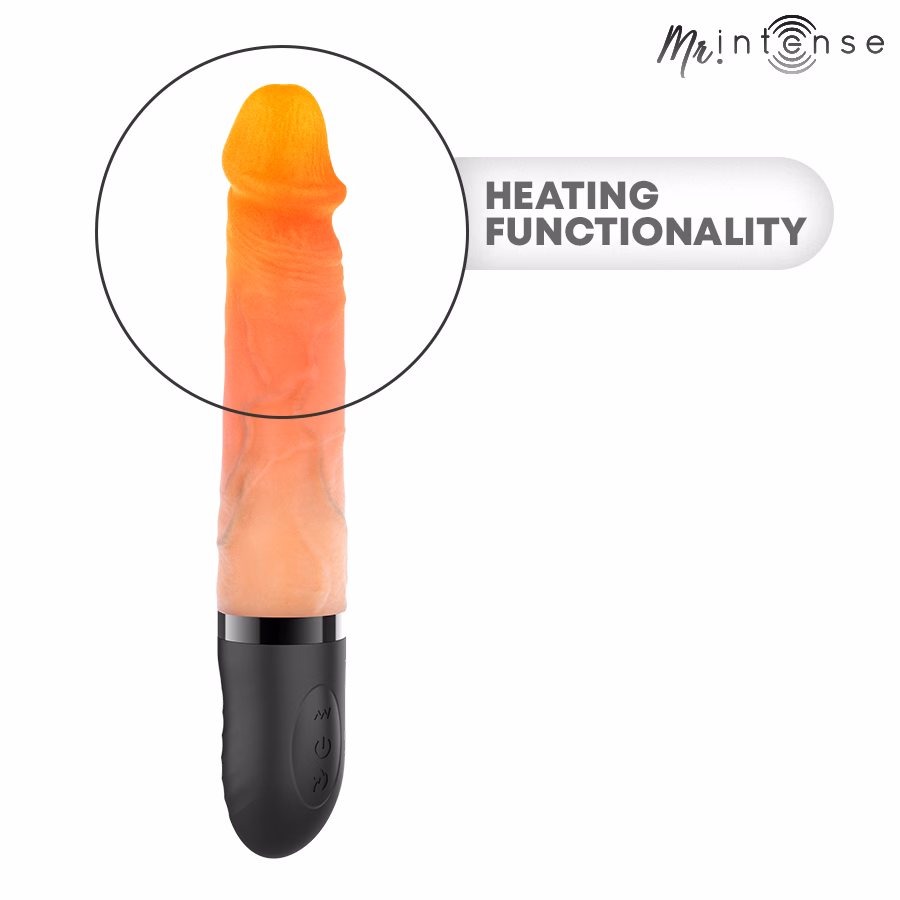 MR INTENSE - JEAN VIBRADOR UP&DOWN SILICONA CON EFECTO CALOR 24 CM -Ø- 3.8 CM - Imagen 4