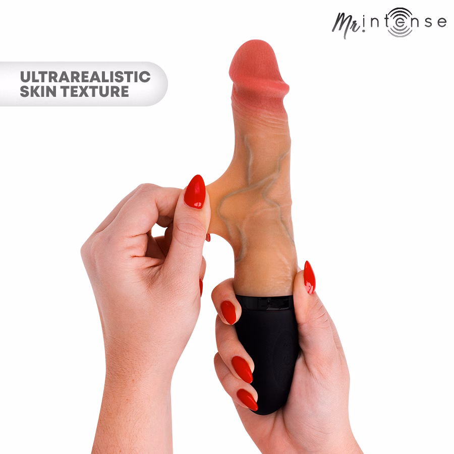 MR INTENSE - JEAN VIBRADOR UP&DOWN SILICONA CON EFECTO CALOR 24 CM -Ø- 3.8 CM - Imagen 3