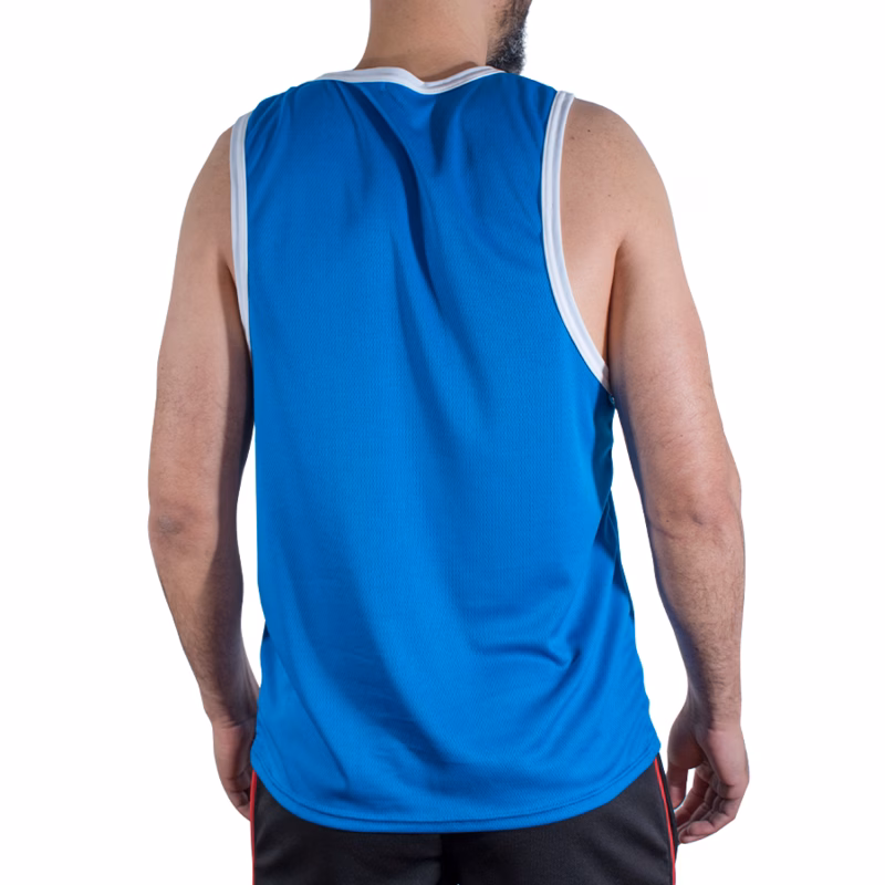 MACHO - CMV002 CAMISETA GYM AZUL L/XL - Imagen 3