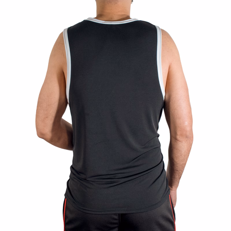 MACHO - CMV004 CAMISETA GYM NEGRA S/M - Imagen 3