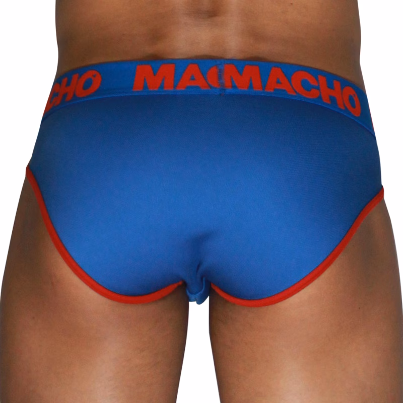 MACHO - MCH005 SLIP CLÁSICO AZULÓN + ROJO S - Imagen 3