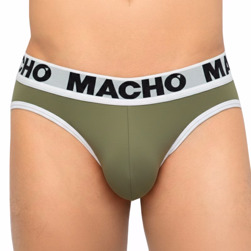 MACHO - MCH013 SLIP VERDE MILITAR S - Imagen 2