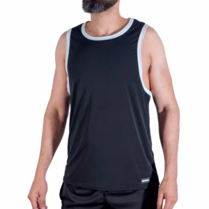 MACHO - CMV004 CAMISETA GYM NEGRA L/XL