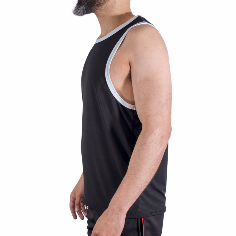 MACHO - CMV004 CAMISETA GYM NEGRA L/XL - Imagen 2