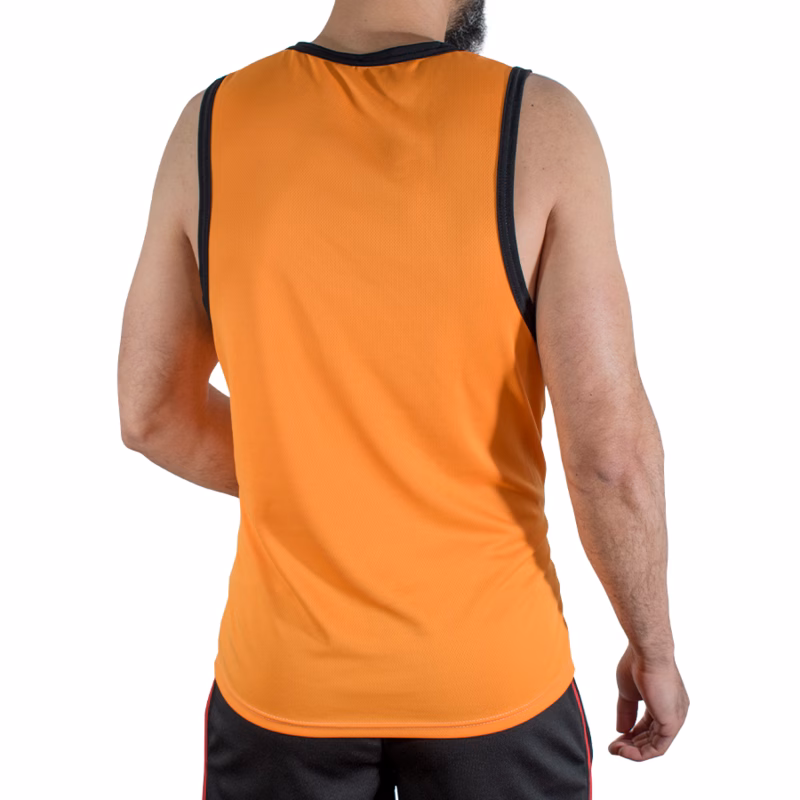MACHO - CMV005 CAMISETA GYM NARANJA L/XL - Imagen 3