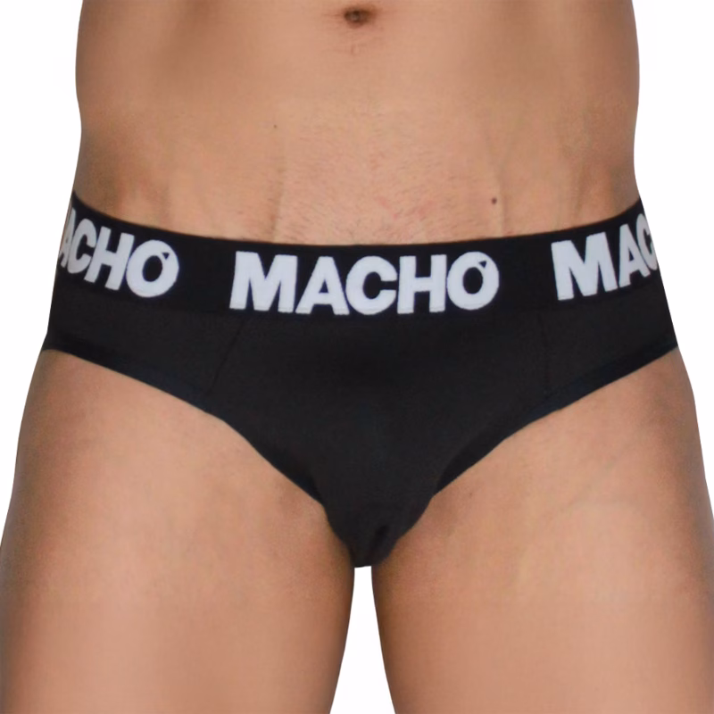 MACHO - MCH007 SLIP CLÁSICO NEGRO + NEGRO M - Imagen 2