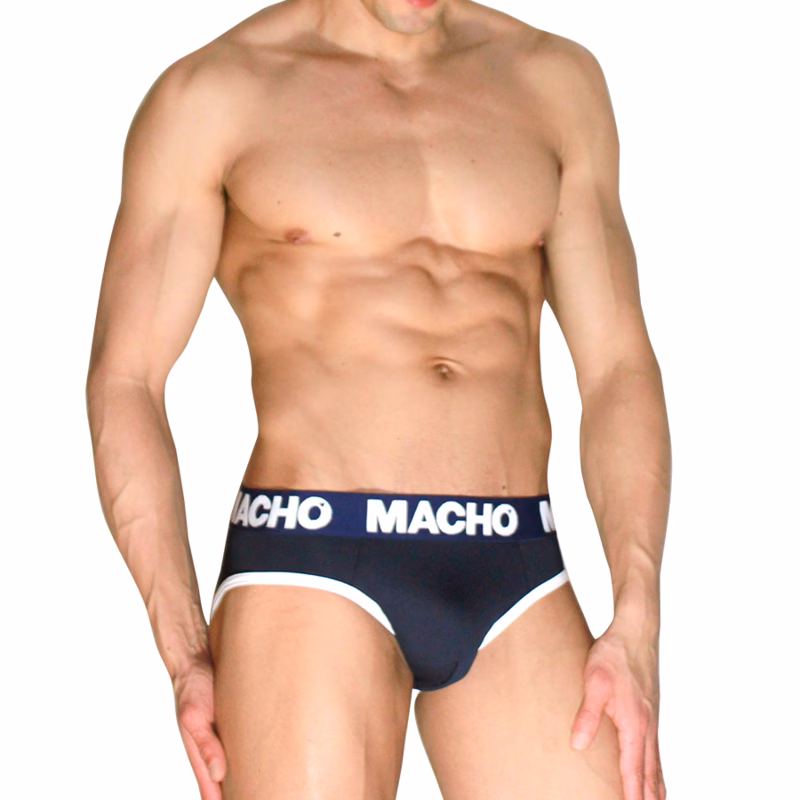MACHO - MCH008 SLIP CLÁSICO AZUL MARINO XL