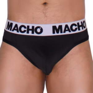 MACHO - MTG002 TANGA NEGRO/NEGRO L