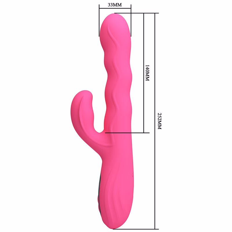 PRETTY LOVE - WINTERS VIBRADOR RABBIT MULTIFUNCIÓN CON PANTALLA LED ROSA - Imagen 7