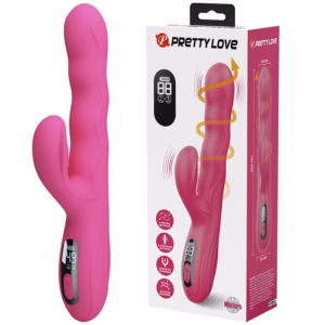 PRETTY LOVE - WINTERS VIBRADOR RABBIT MULTIFUNCIÓN CON PANTALLA LED ROSA